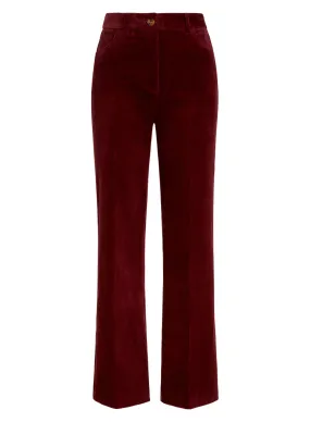 Corduroy broek | King Louie Marcie pants corduroy beet red