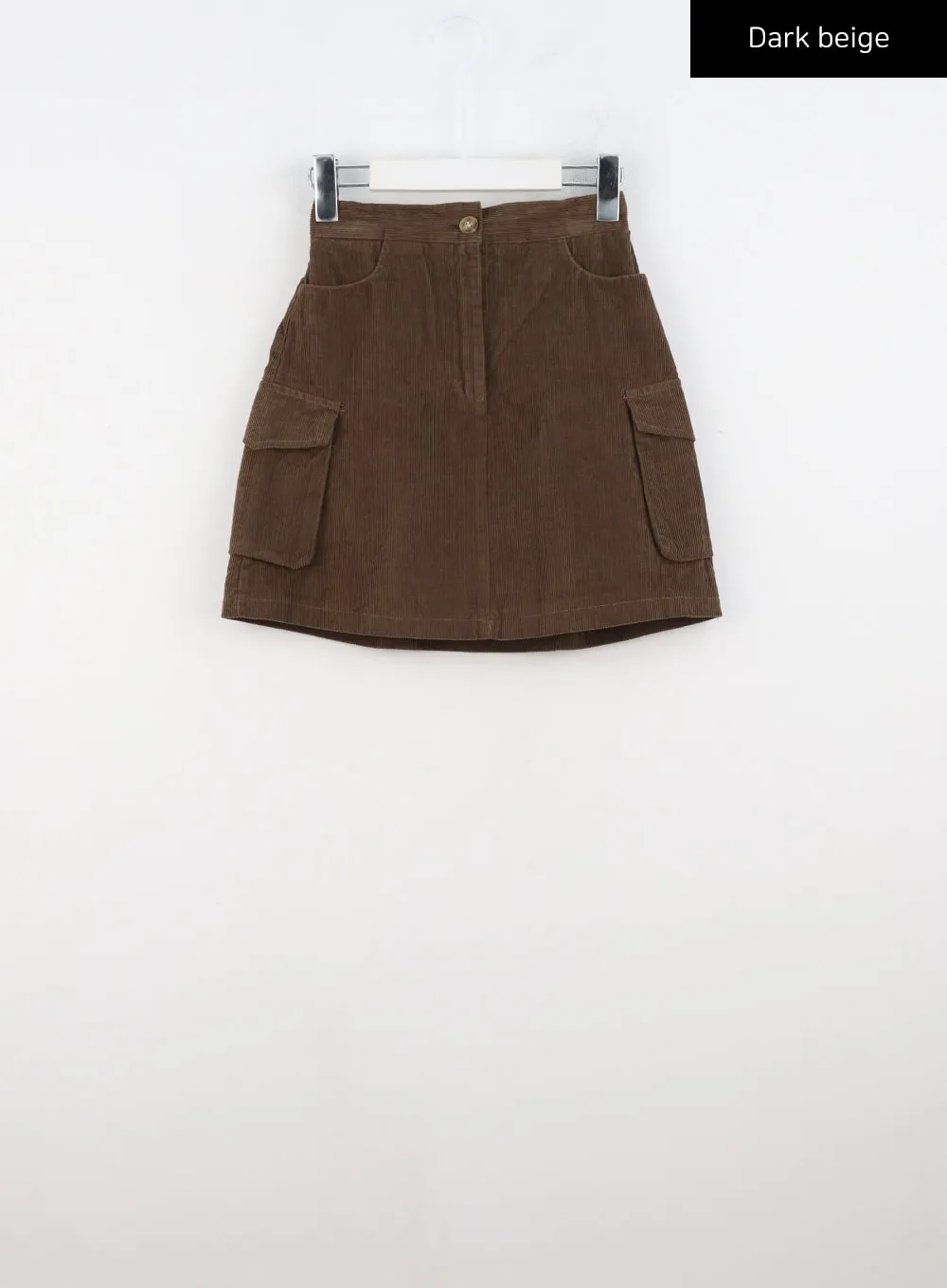 Corduroy Cargo Mini Skirt CN321