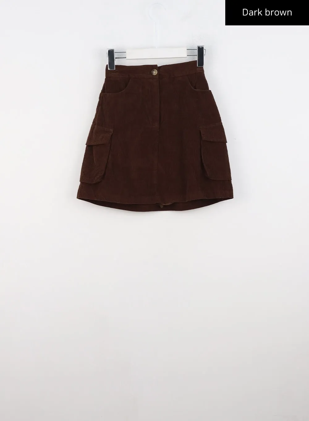 Corduroy Cargo Mini Skirt CN321