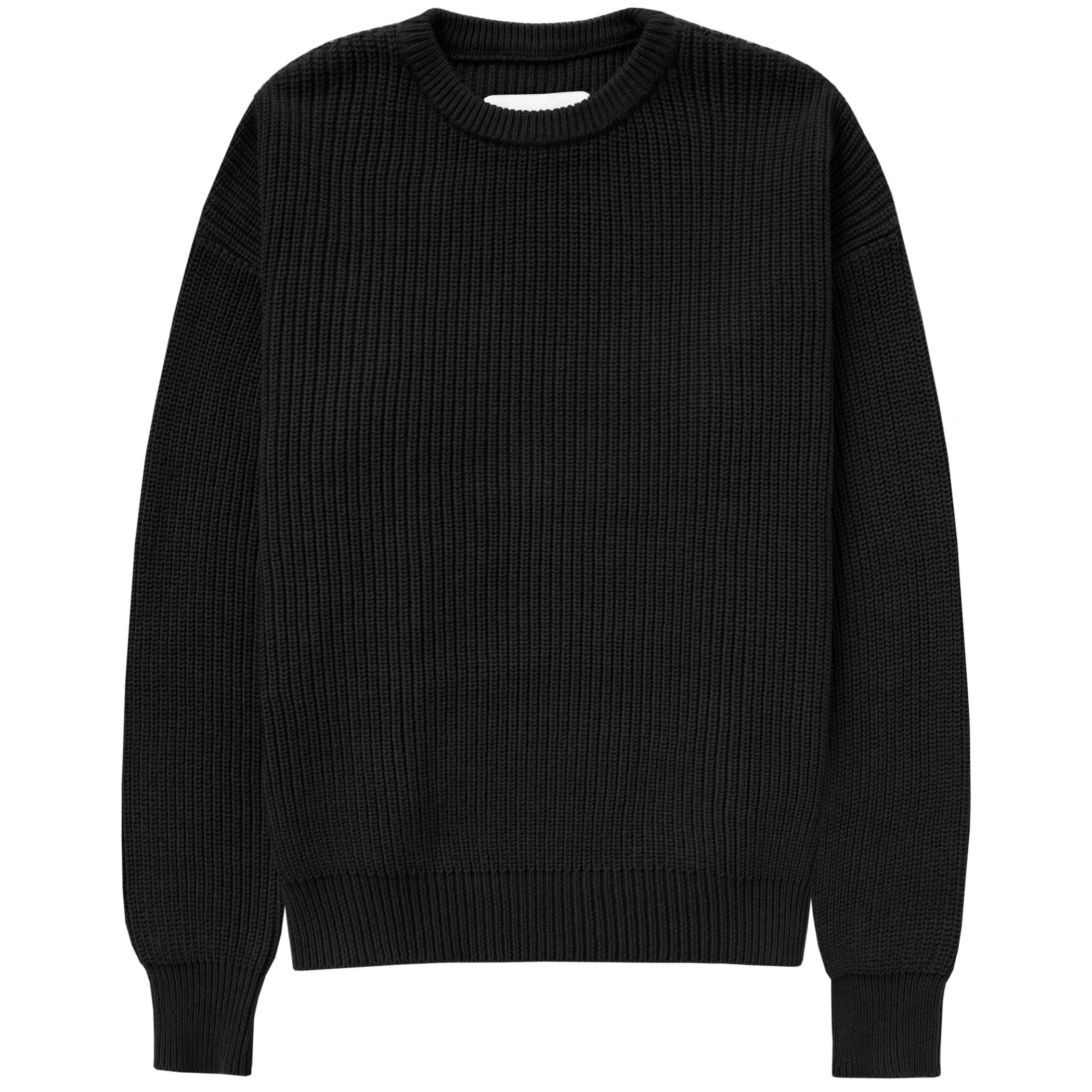 Cotton Knit Sweater Black - Unisex