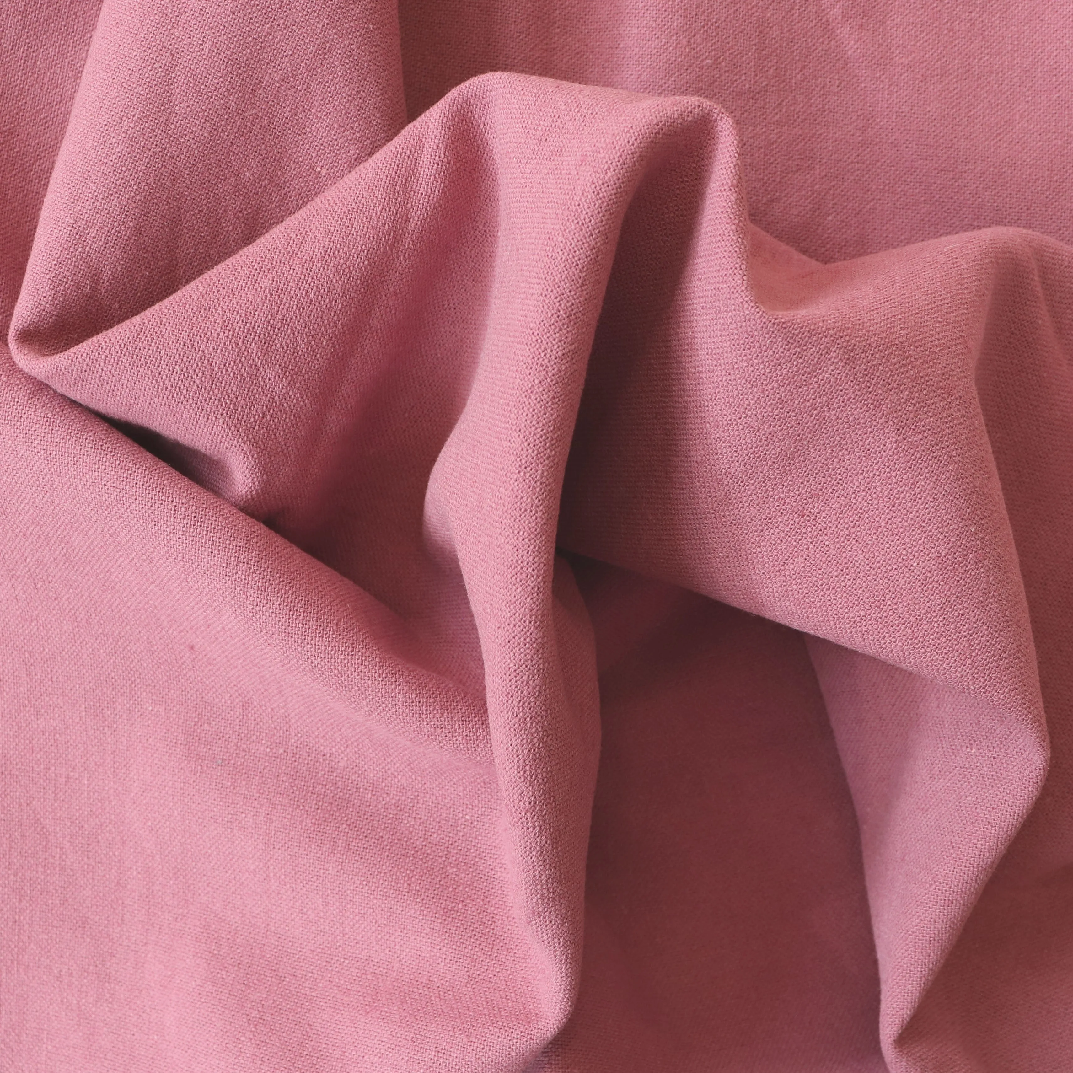 Cotton Linen Blend - Dusky Rose Pink