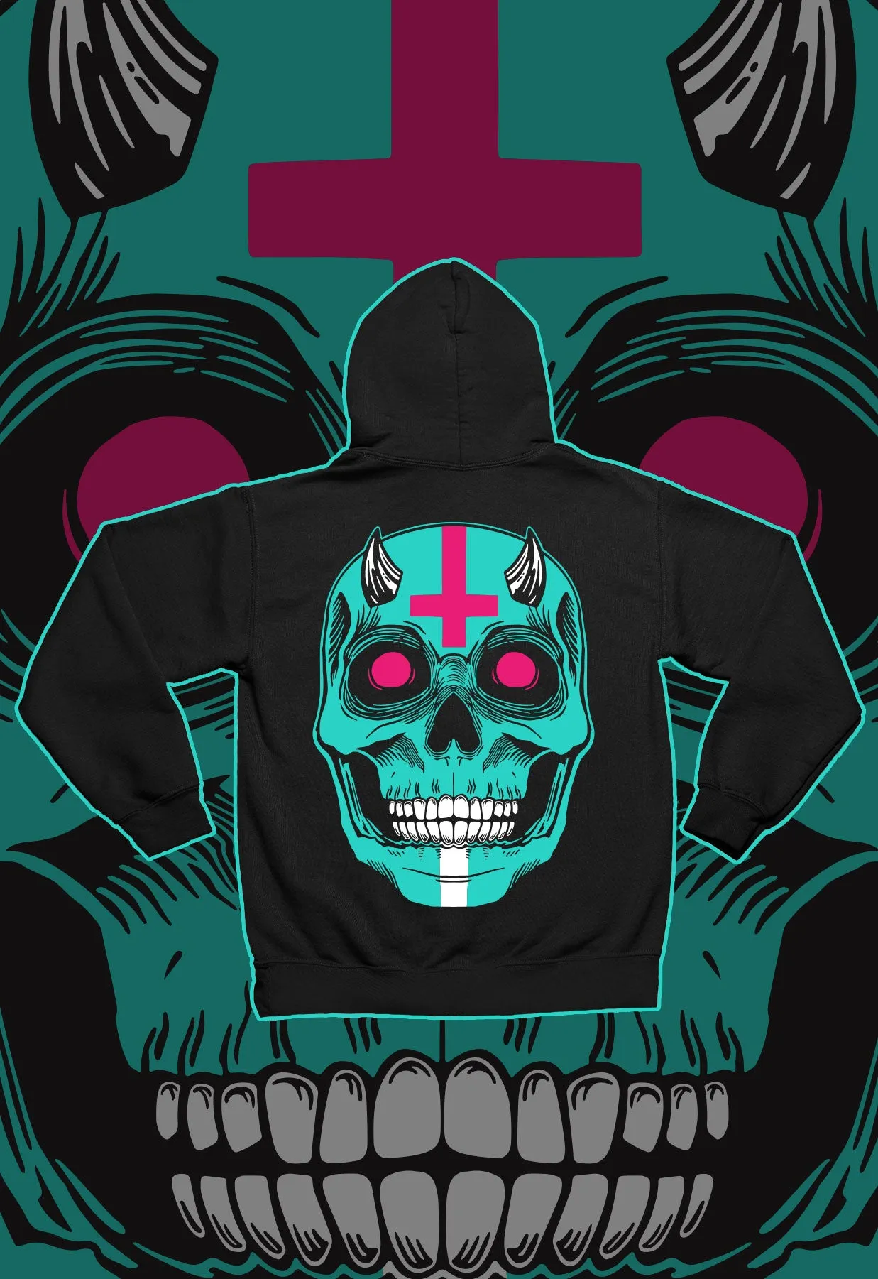 CREEP FACE "JACKAL" Premium Hoodie