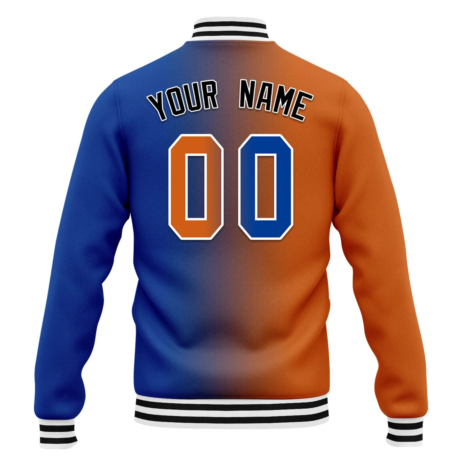 Custom Split Fashion Jacket Bomber Full-Snap Varsity Letterman Personalized Jacket FZ005-D028014-6