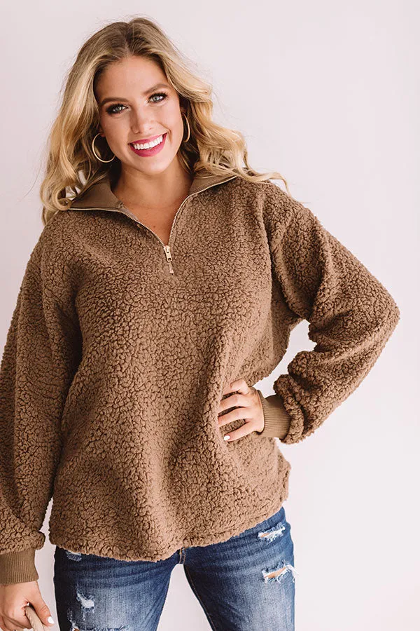 Decadent Days Sherpa Pullover