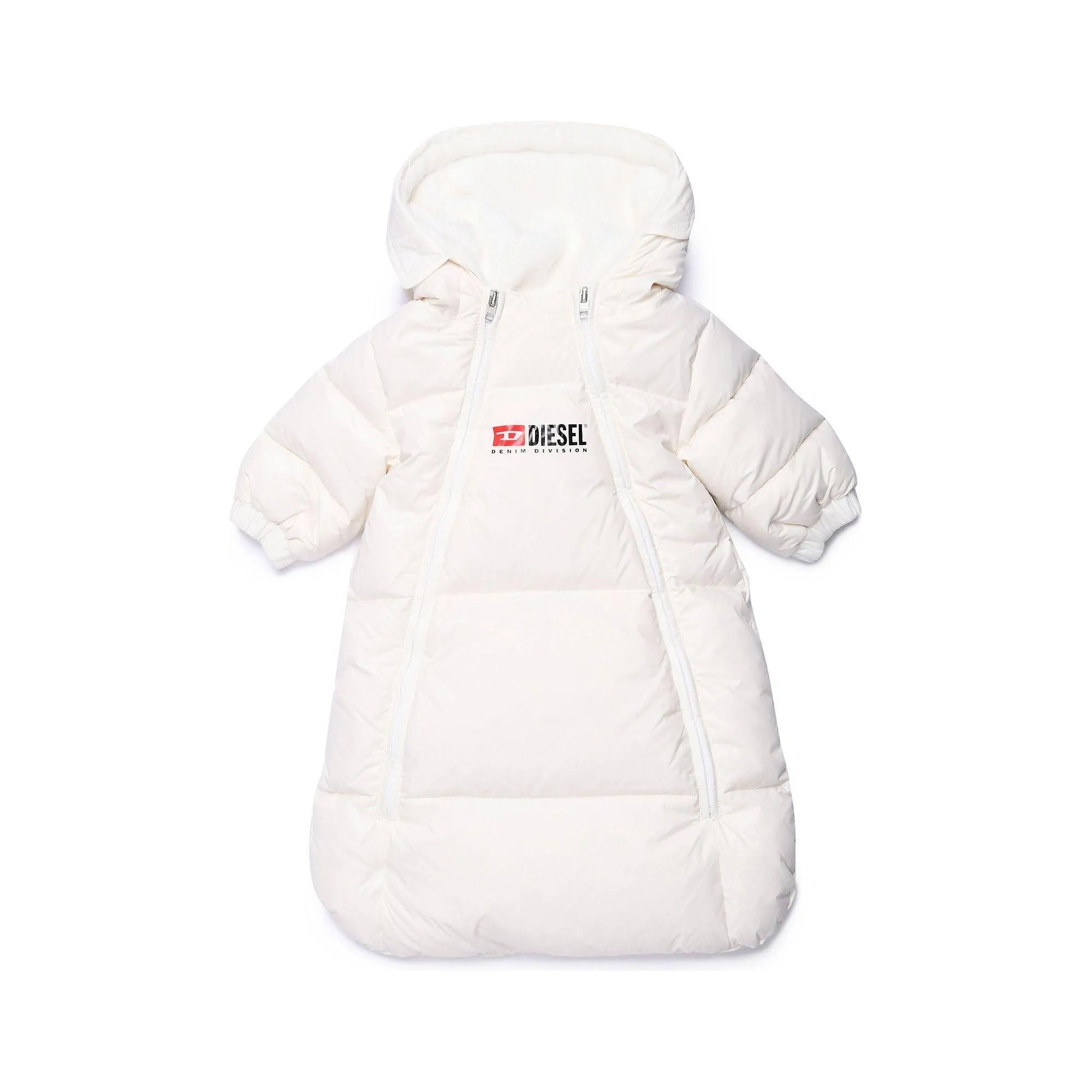 Diesel Babies White Sleeping Coat with Logo