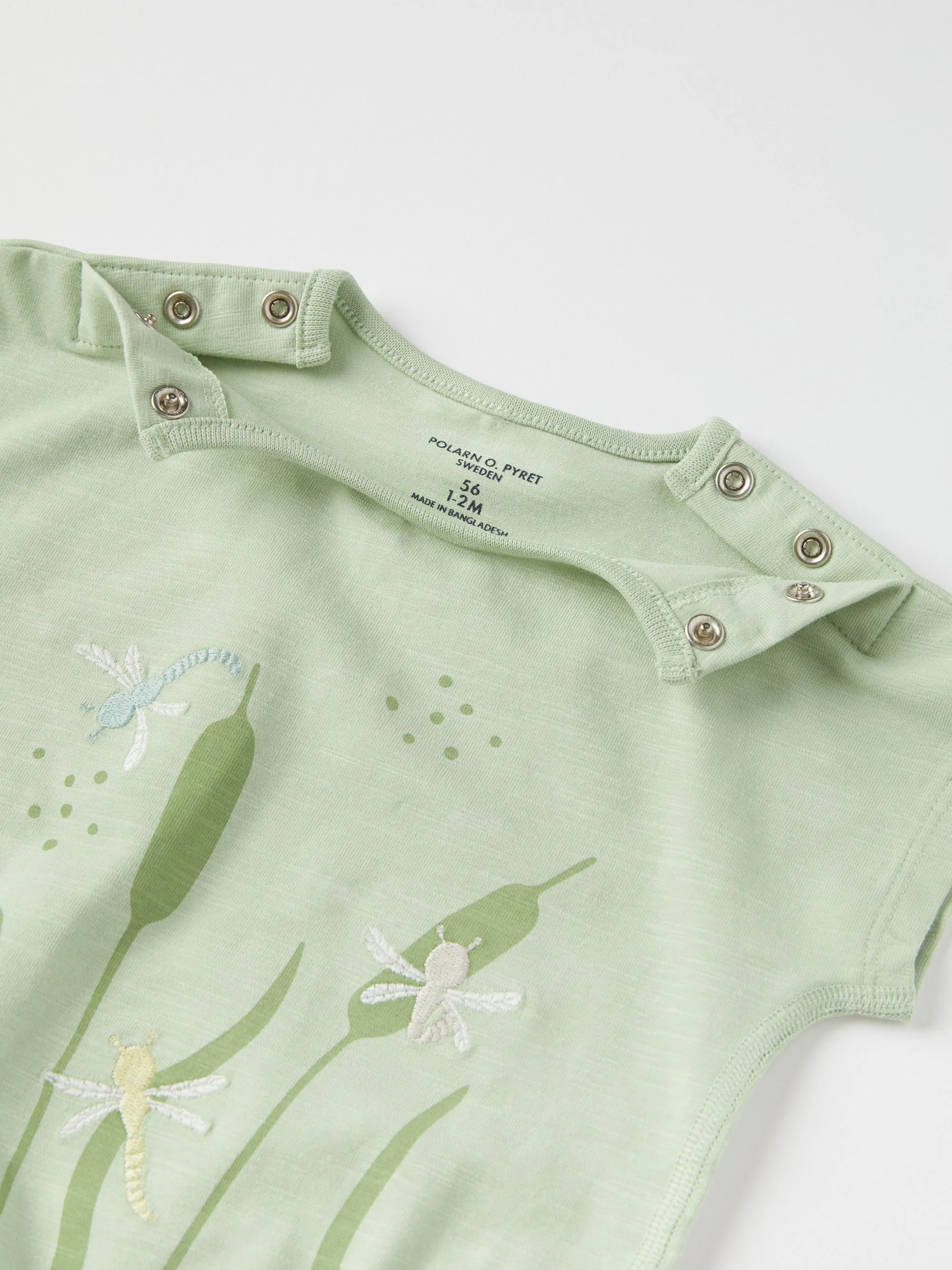 Dragonfly Embroidered Babygrow