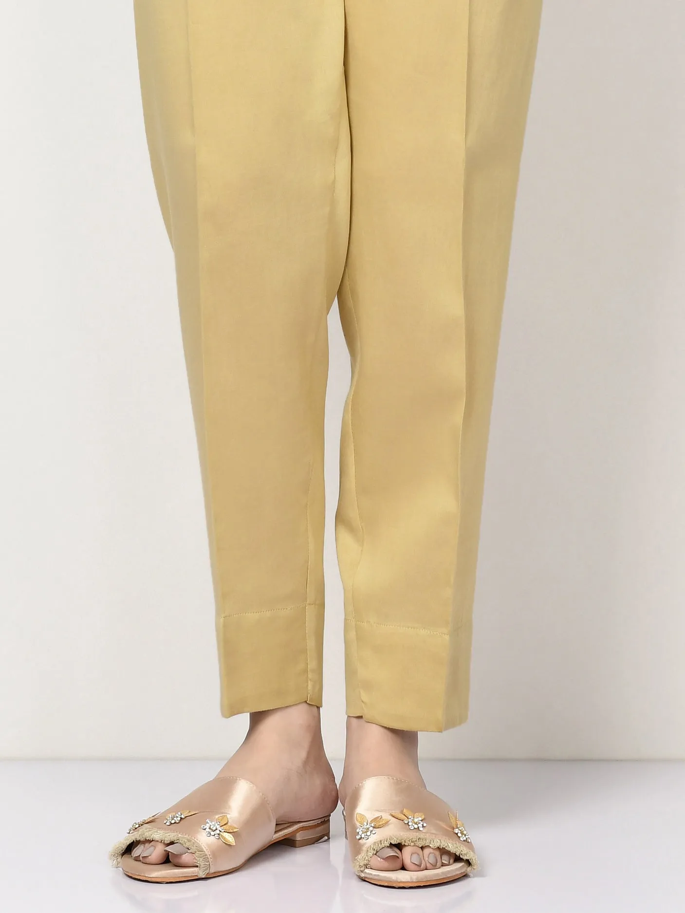 Dyed Satin Trousers