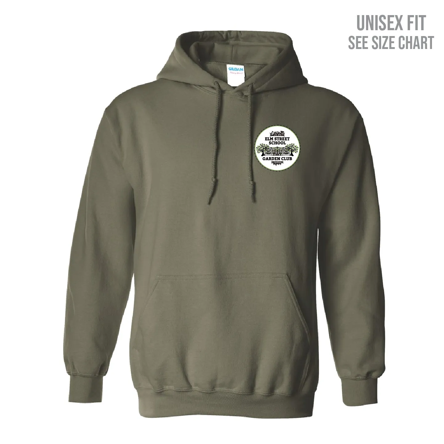 Elm Street School Garden Club Unisex Pullover Hoodie (ESST003/4-18500)