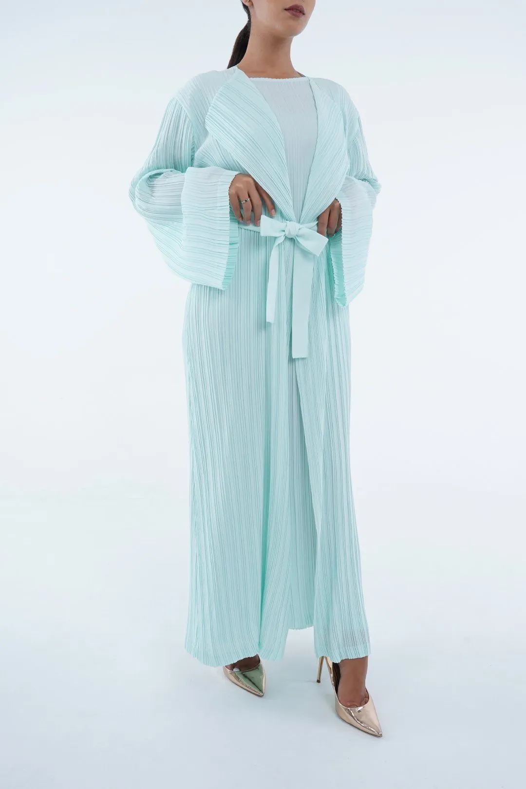 Emmy Long Pleated Cardigan