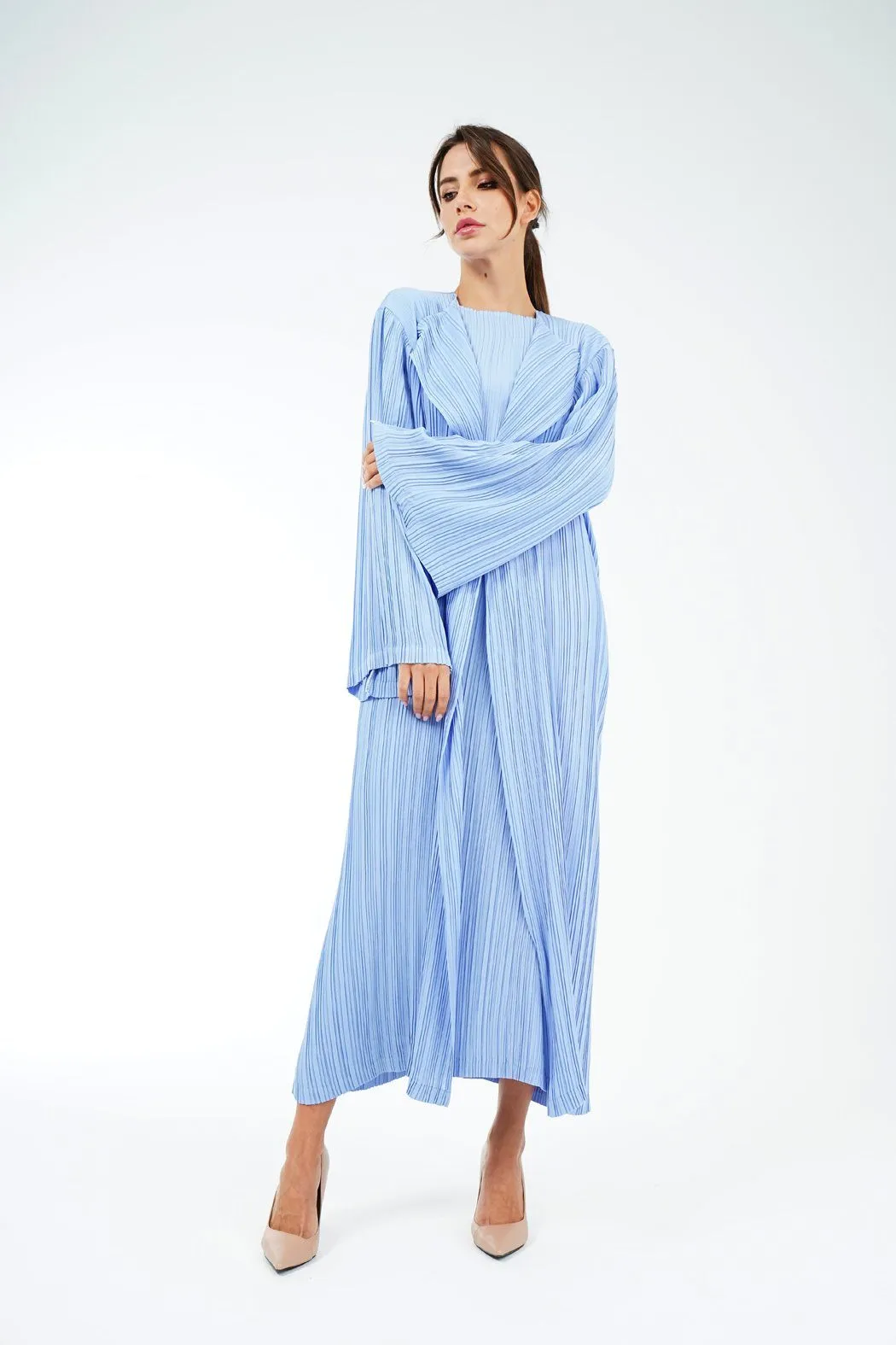 Emmy Long Pleated Cardigan