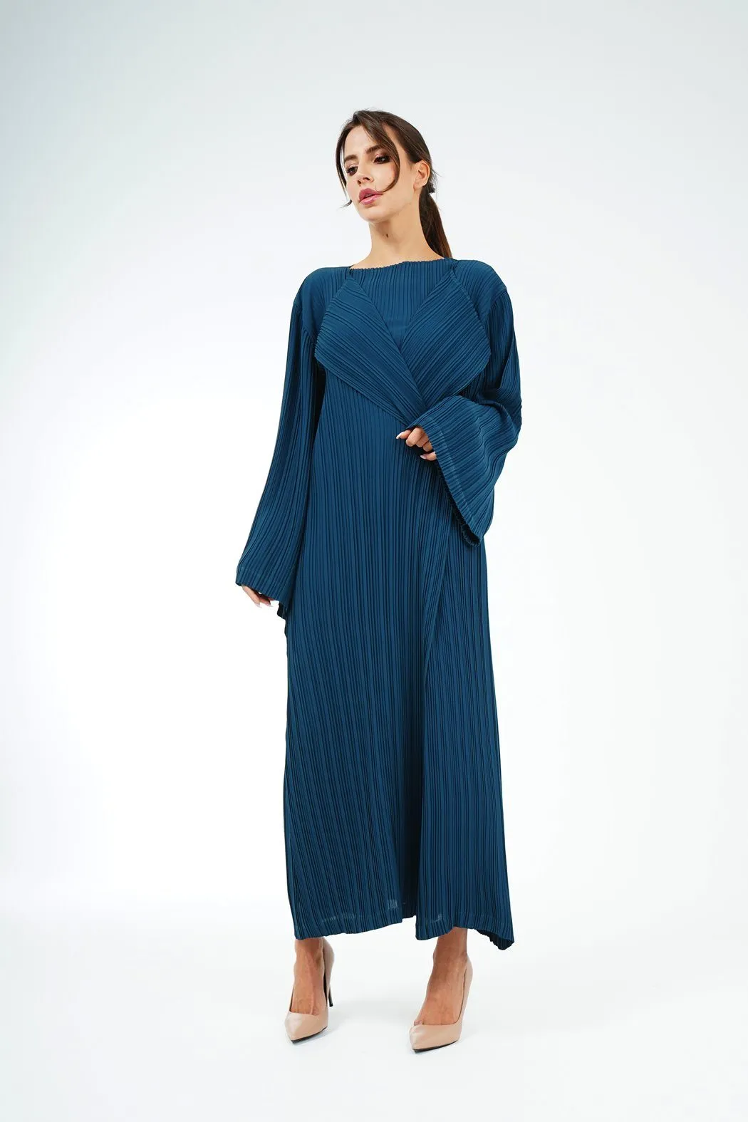 Emmy Long Pleated Cardigan