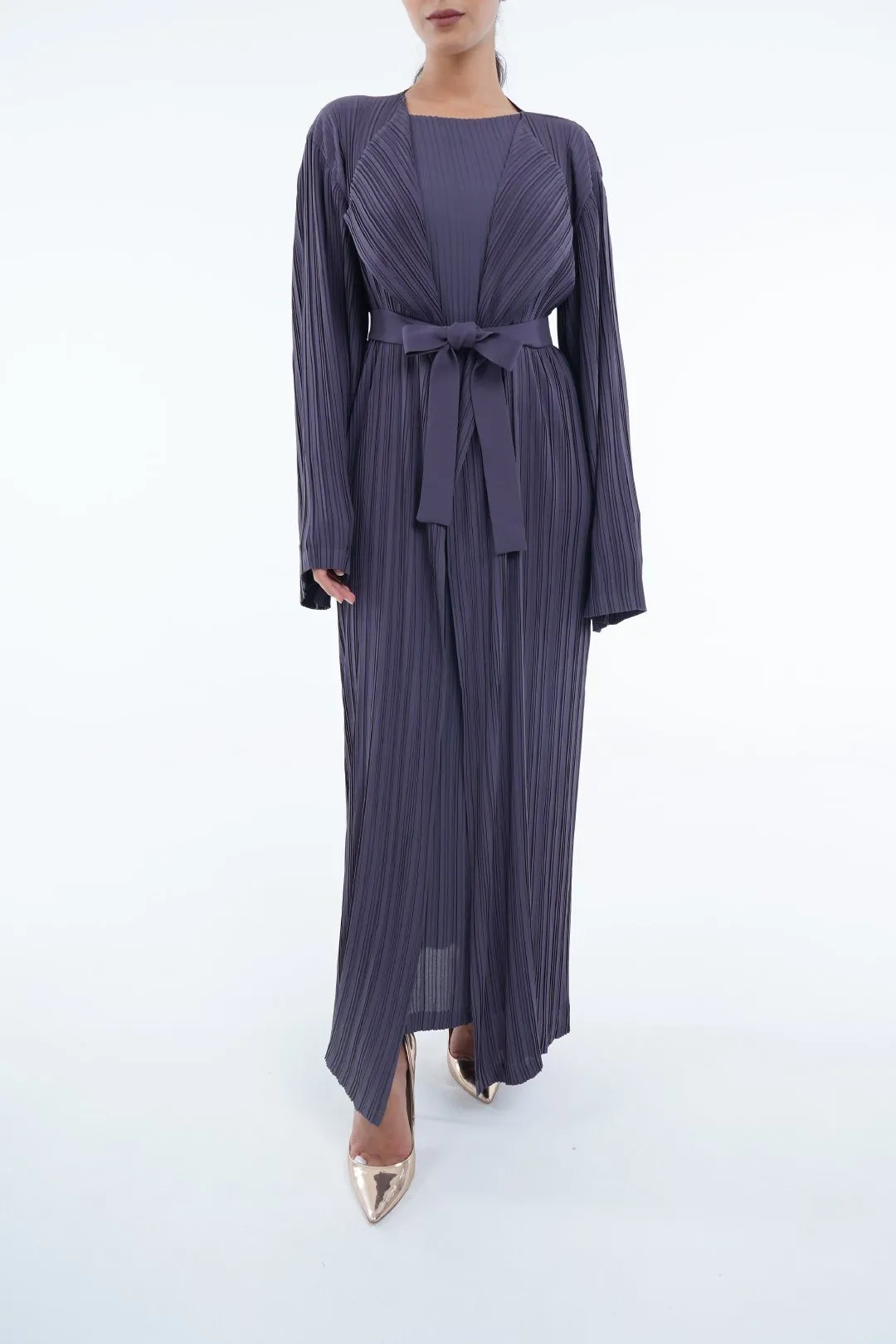 Emmy Long Pleated Cardigan