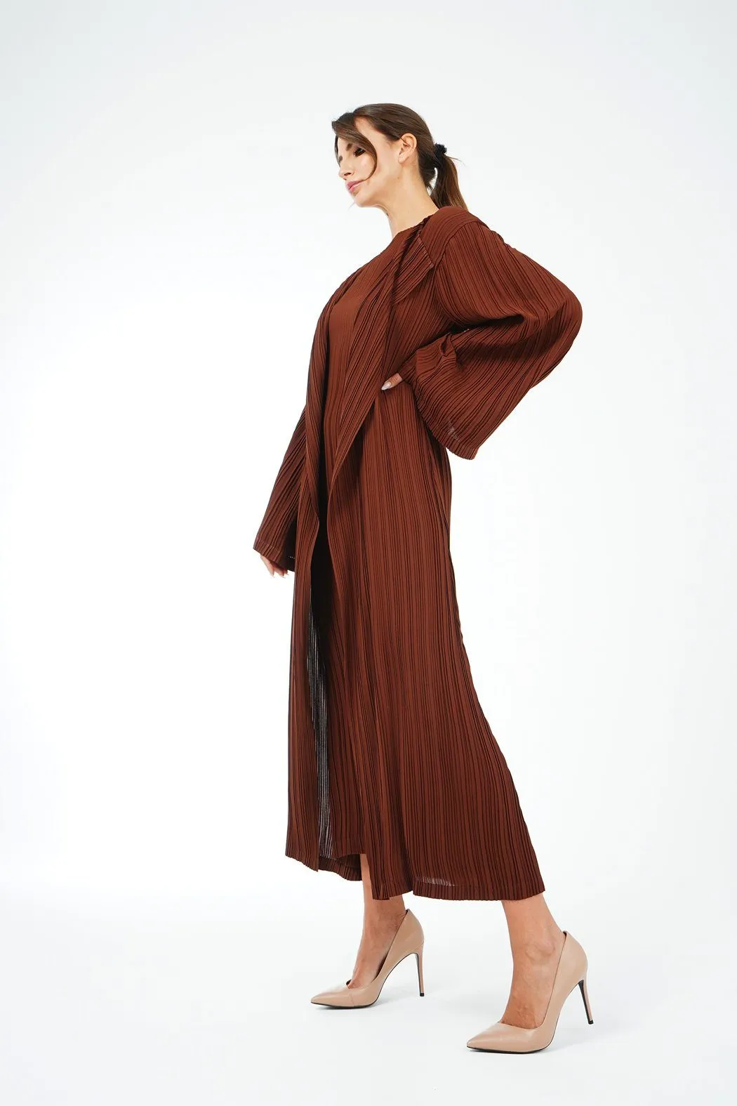 Emmy Long Pleated Cardigan