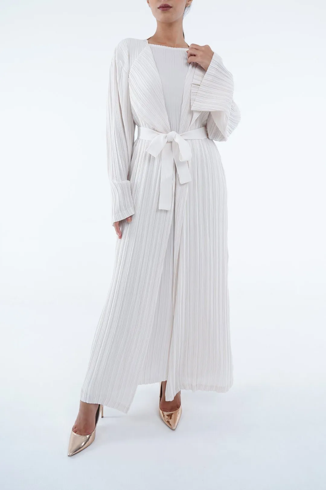 Emmy Long Pleated Cardigan