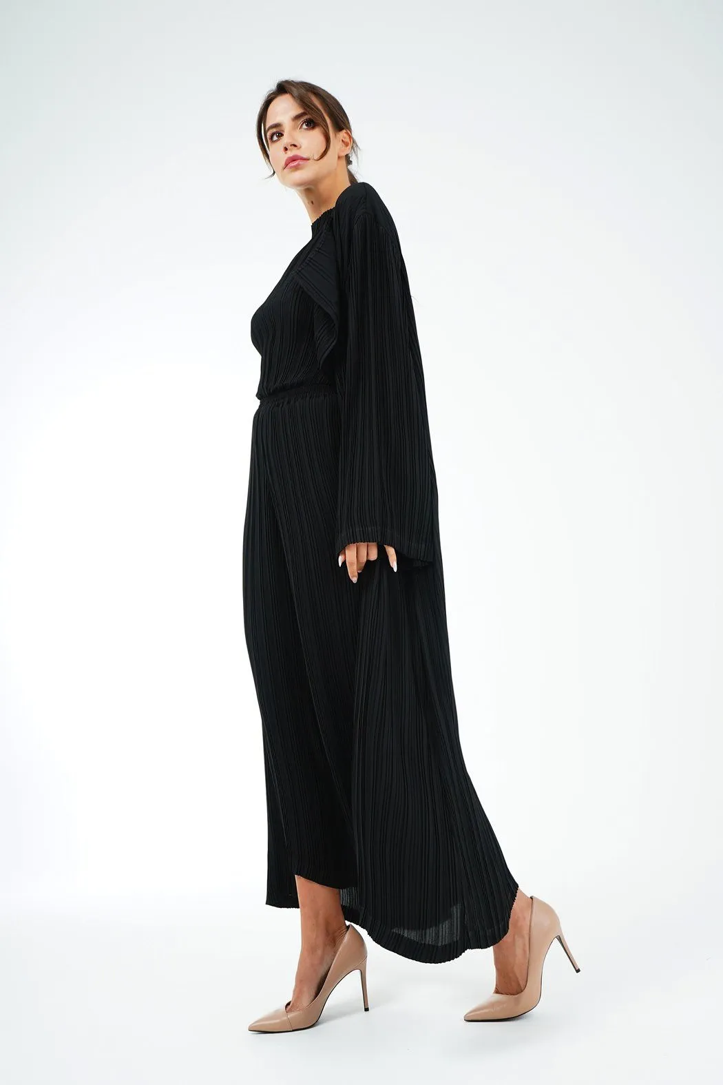 Emmy Long Pleated Cardigan