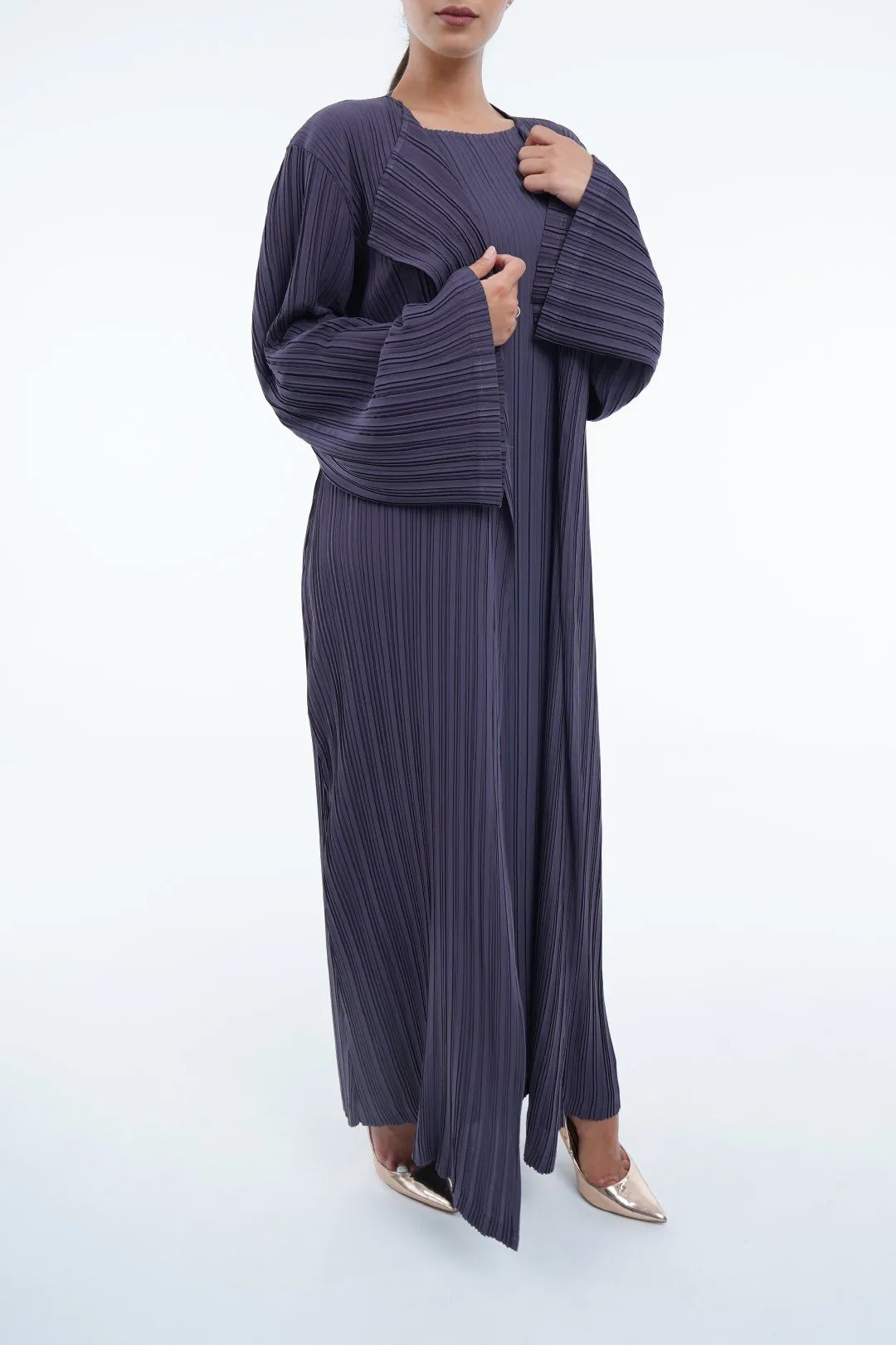 Emmy Long Pleated Cardigan