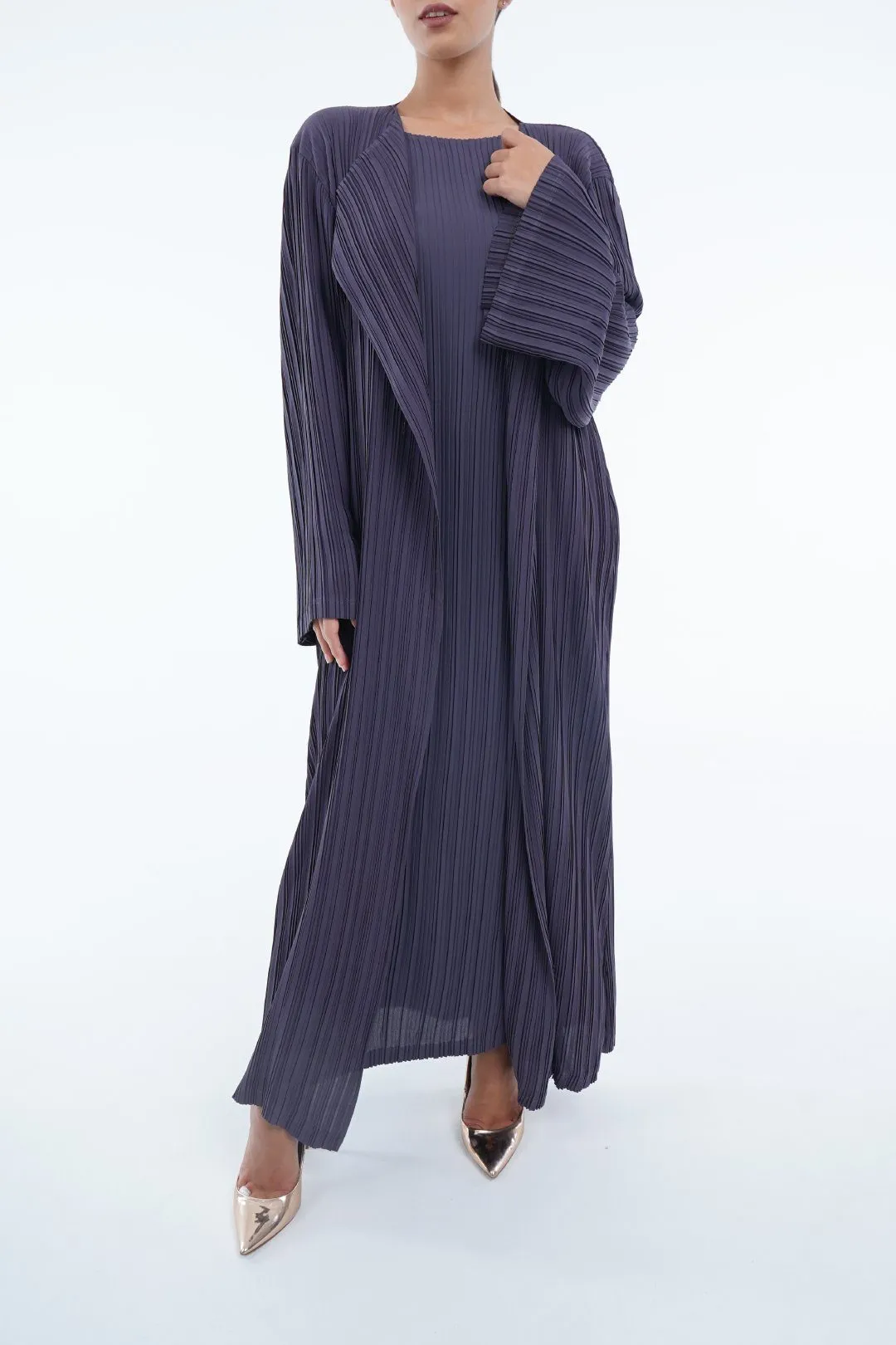 Emmy Long Pleated Cardigan