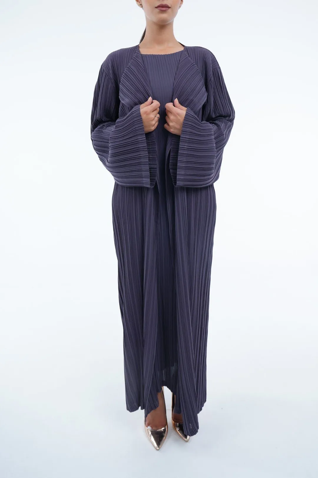 Emmy Long Pleated Cardigan