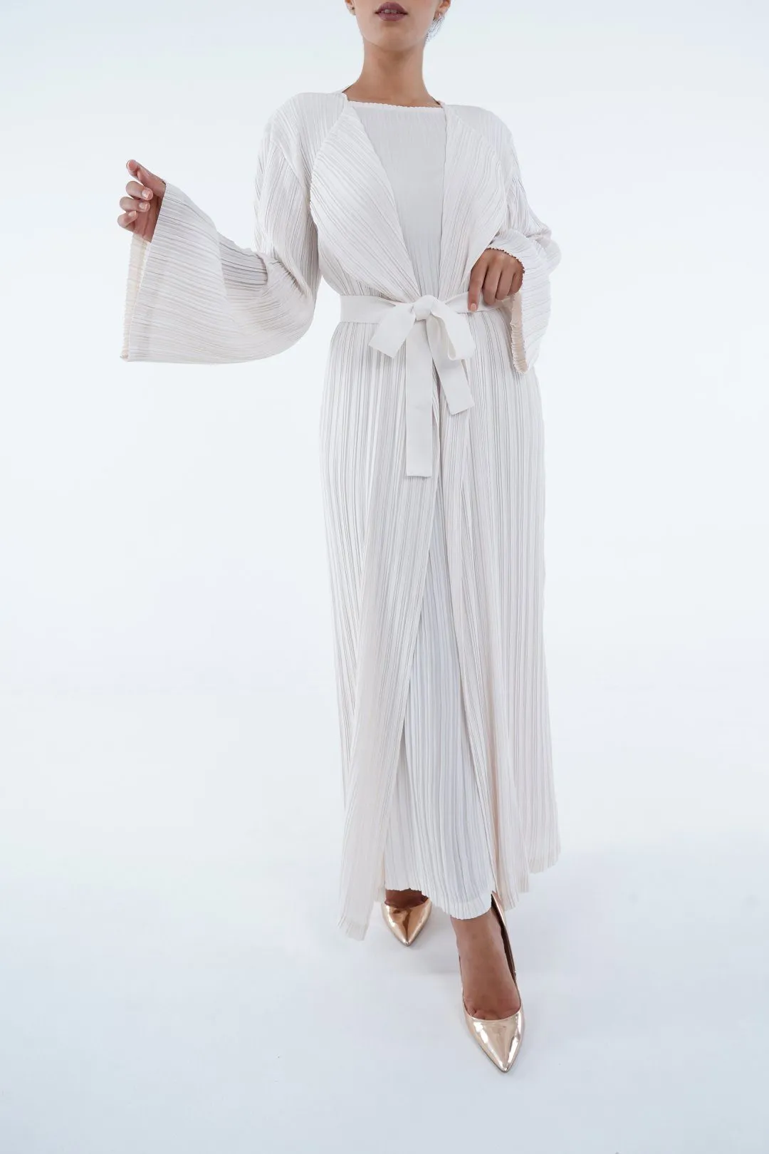 Emmy Long Pleated Cardigan