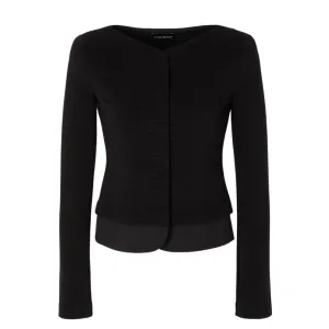 Emporio Armani Black Jersey Blazer