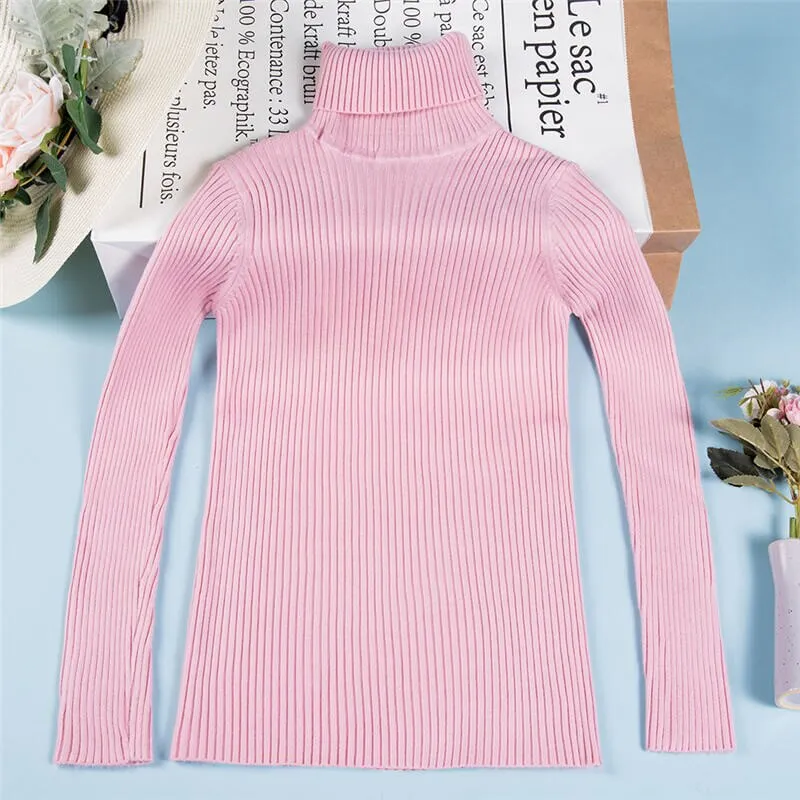 Fashion Autumn Winter Turtleneck Women Sweater 2019 Female Turndown Collar Christmas Sweaters Women High Elastic Pullover