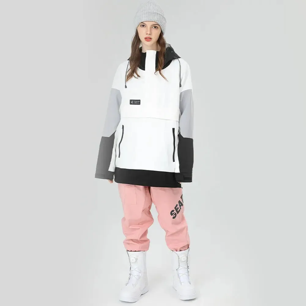 Fashion Outdoor Ski Hoodie Women Snowboard Anorak Jacket