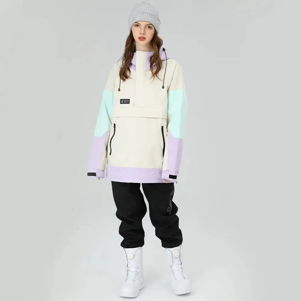 Fashion Outdoor Ski Hoodie Women Snowboard Anorak Jacket