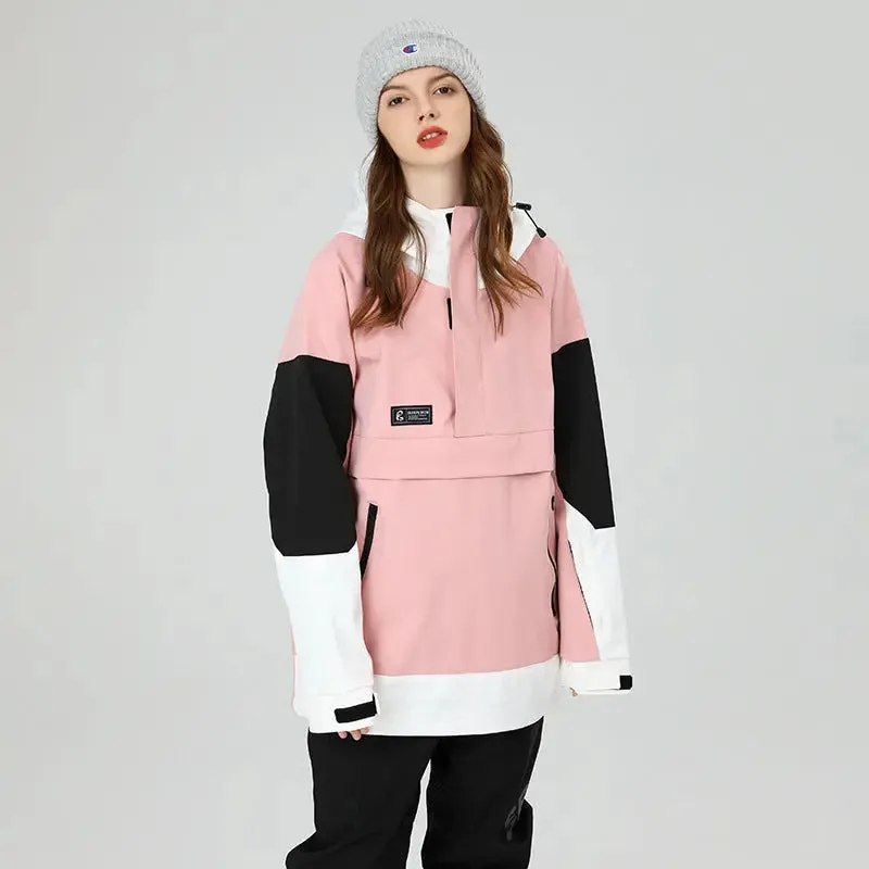 Fashion Outdoor Ski Hoodie Women Snowboard Anorak Jacket