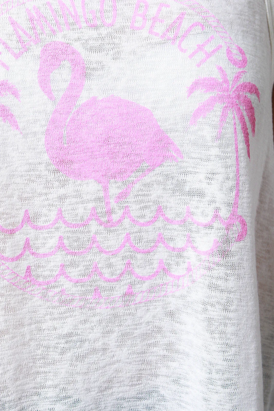 Flamingo Beach Graphic Print Tank Top