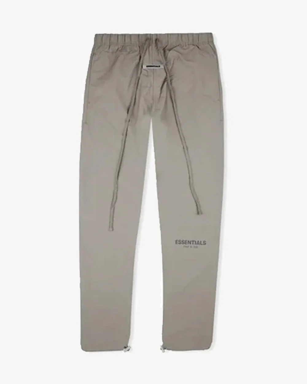 FOG ESSENTIALS FW20 REFLECTIVE LOGO CEMENT NYLON TRACK PANTS