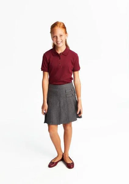 French Toast Girls School Uniform Pleated Two-Tab Scooter Skort - SX9103