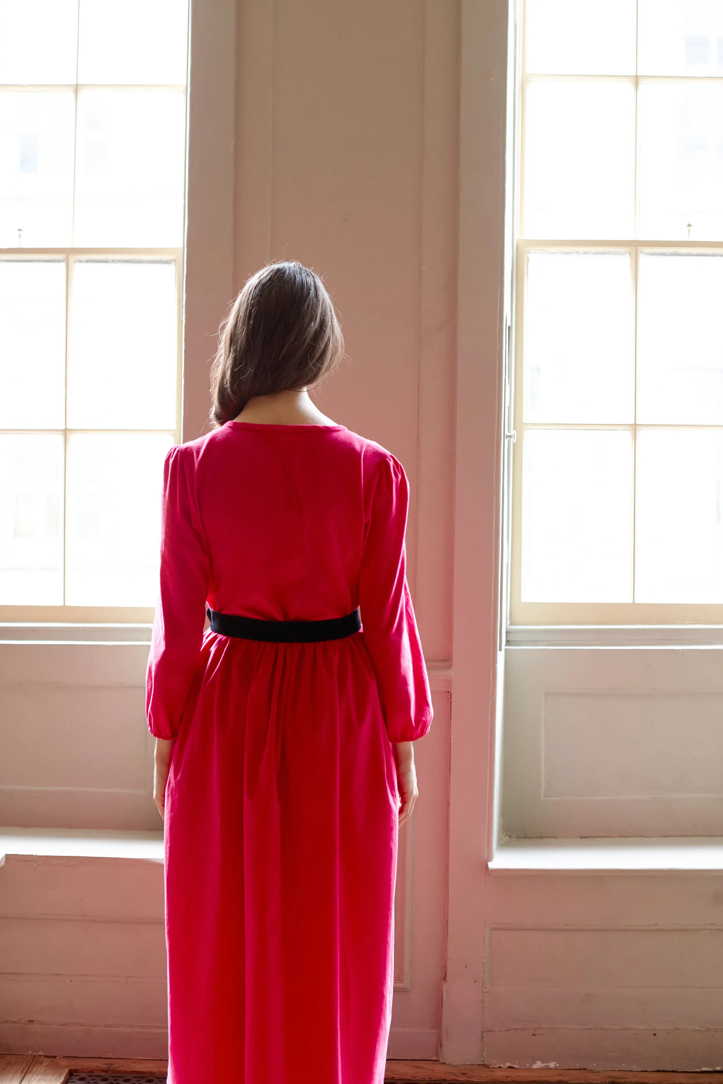 Fuchsia Corduroy Notting Hill Dress