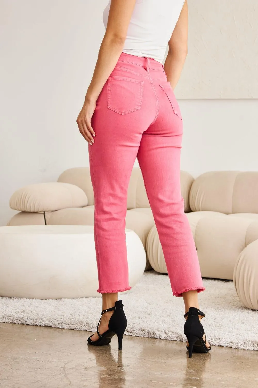 Full Size Tummy Control High Waist Jeans