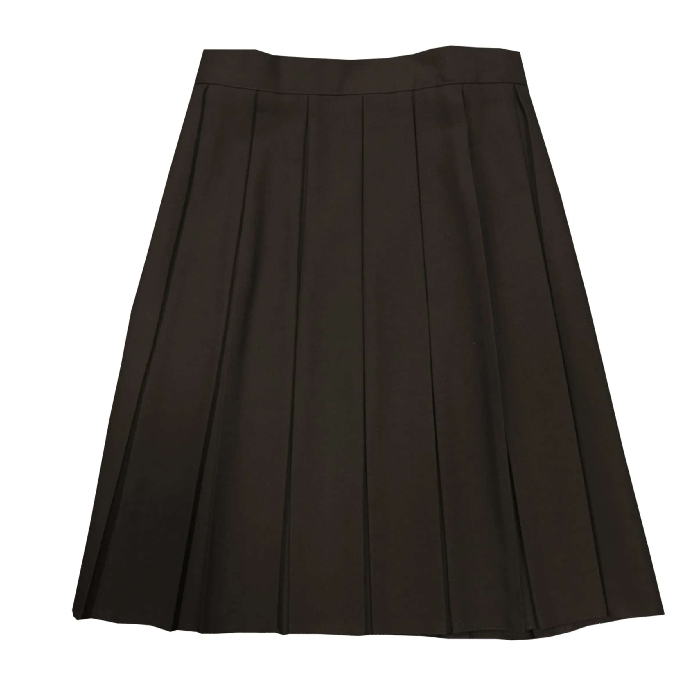 Girls Fit Senior Black Pleat Skirt