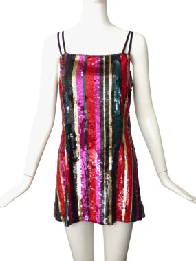 HANEY- Multi Color Sequin Mini Dress, Size 10