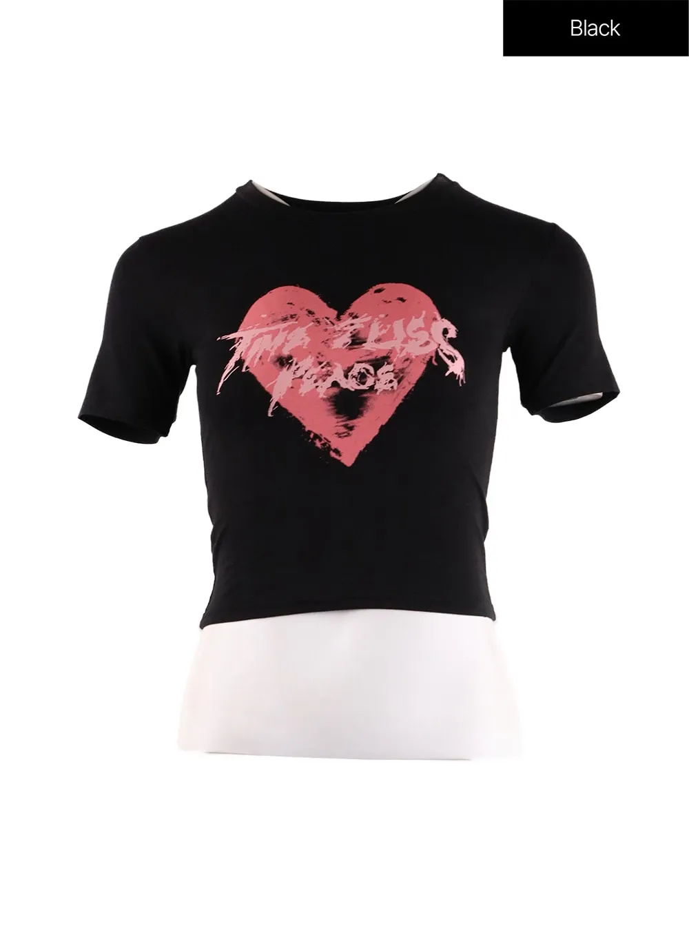 Heart Graphic T-Shirt IF408