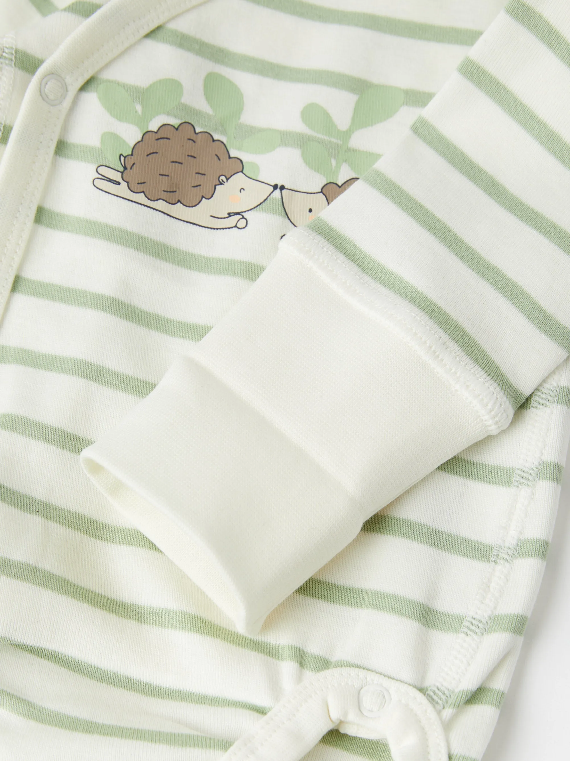 Hedgehog Print Wraparound Babygrow