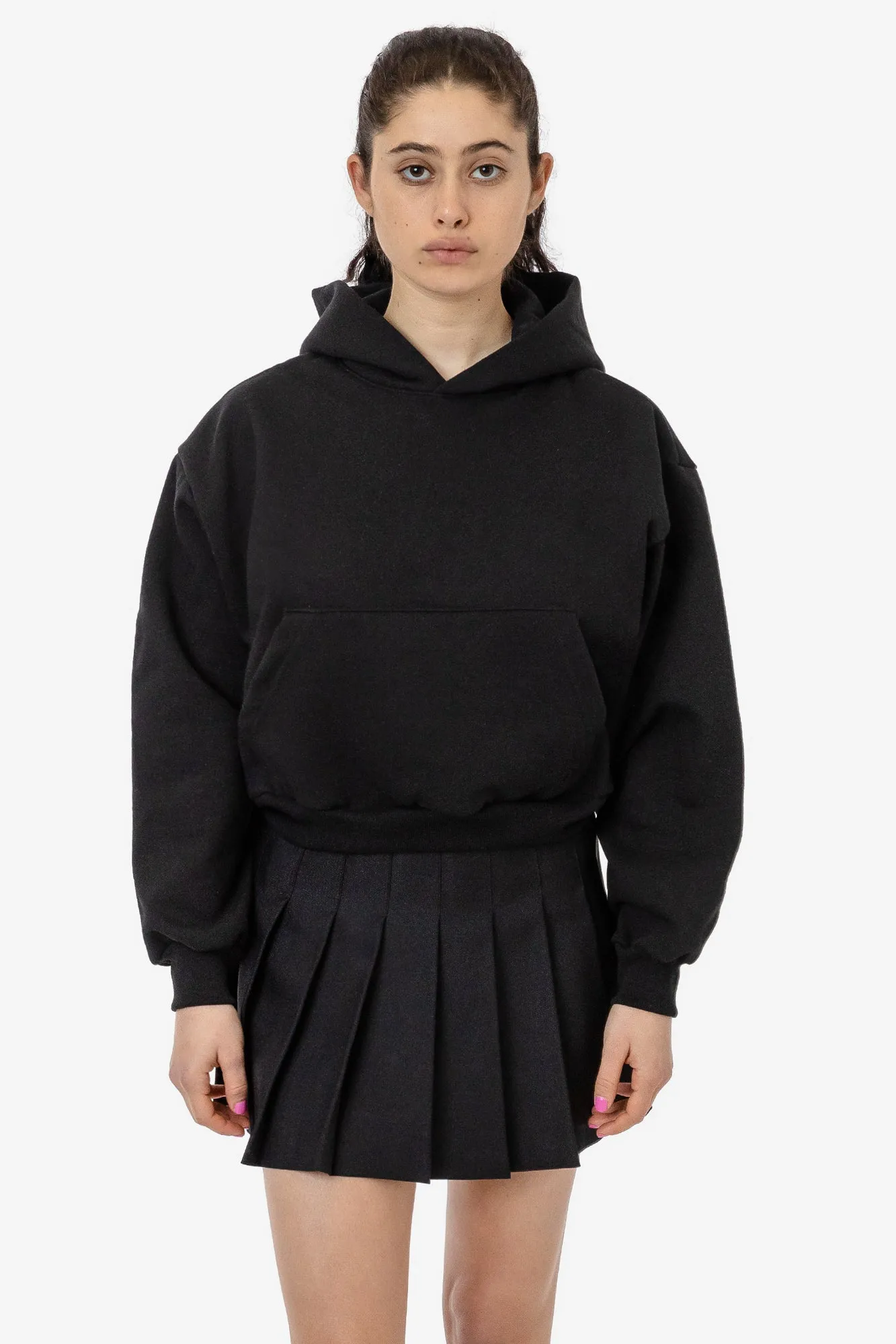 HF-19 - Heavy Fleece Cropped Hoodie