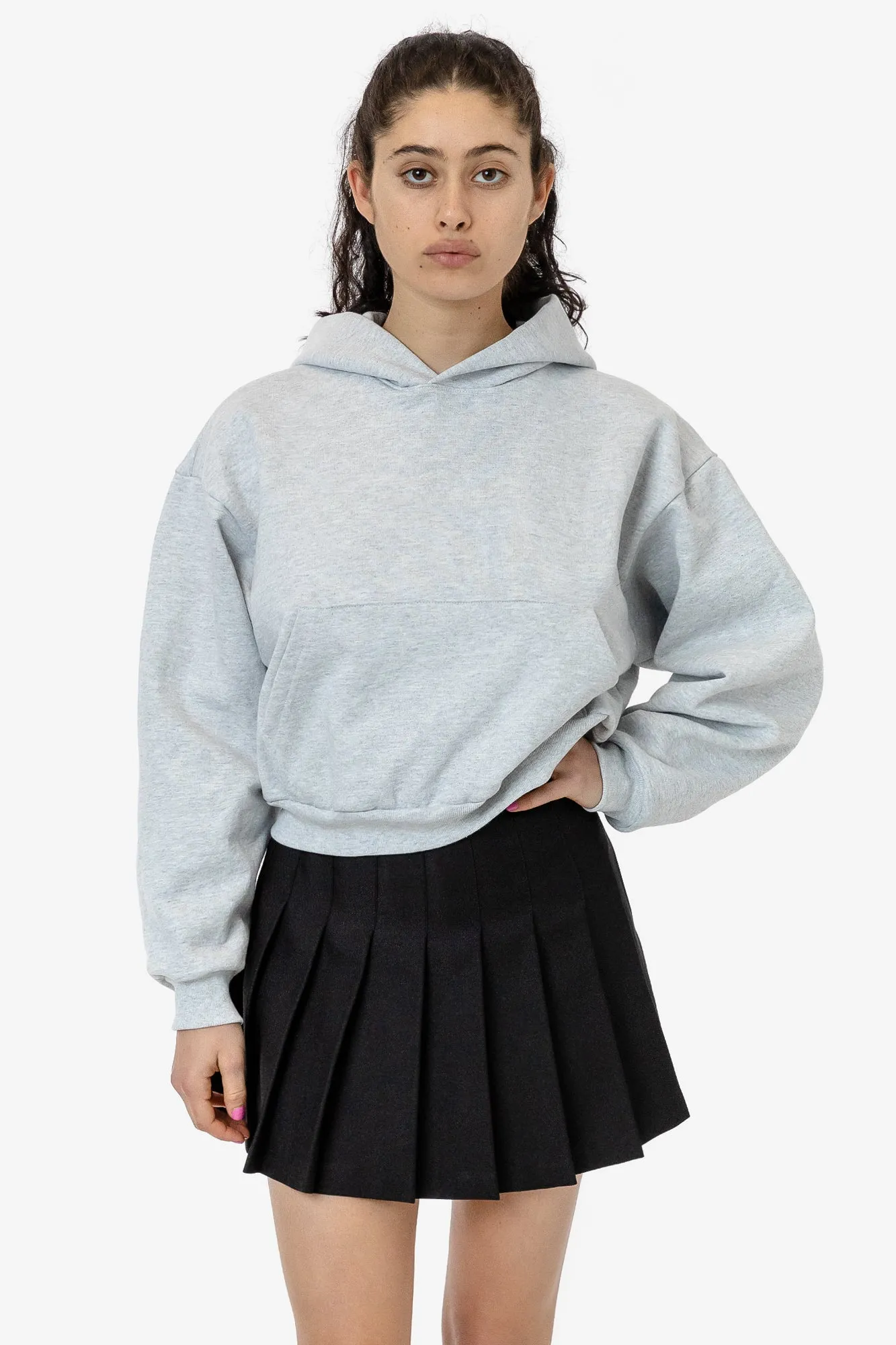 HF-19 - Heavy Fleece Cropped Hoodie