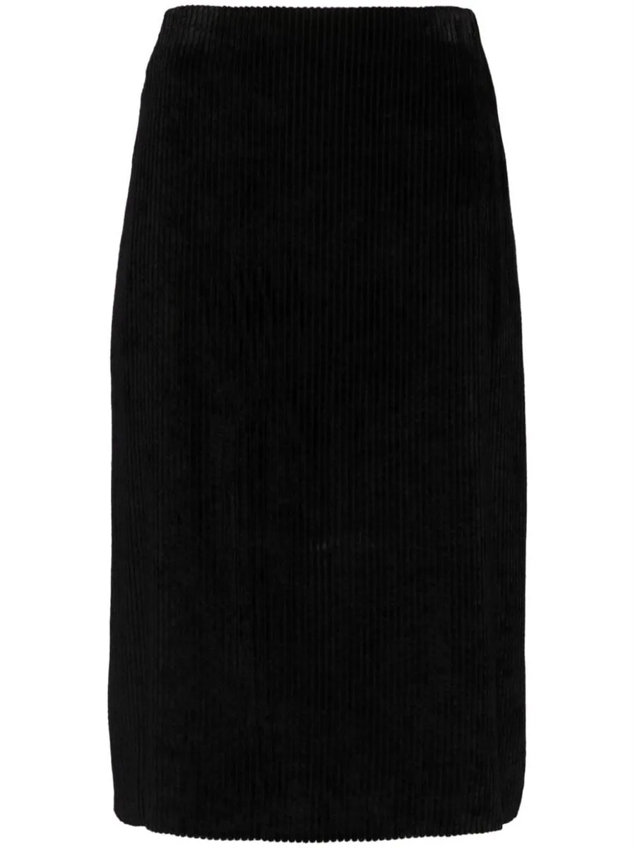 HIGH-WAISTED CORDUROY SKIRT