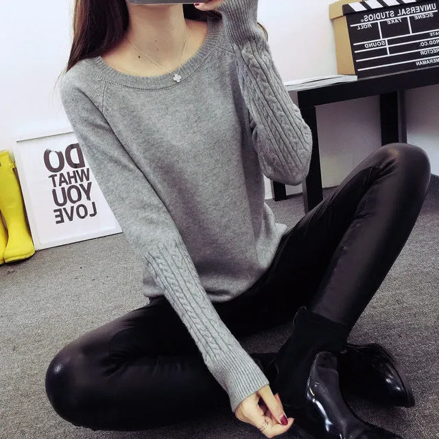 Hot 2017 Spring Autumn Women Sweaters and Pullovers Fashion turtleneck Sweater Women twisted thickening slim pullover sweater