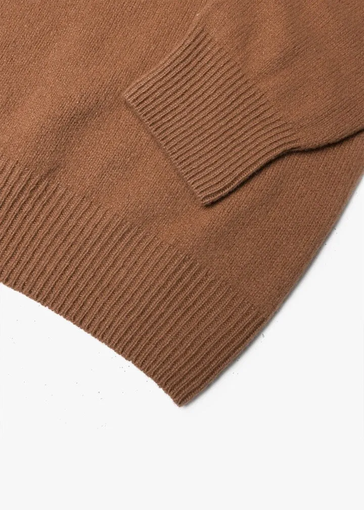 Howlin' Cashmere Pleasure Turtleneck Sweater Caramel