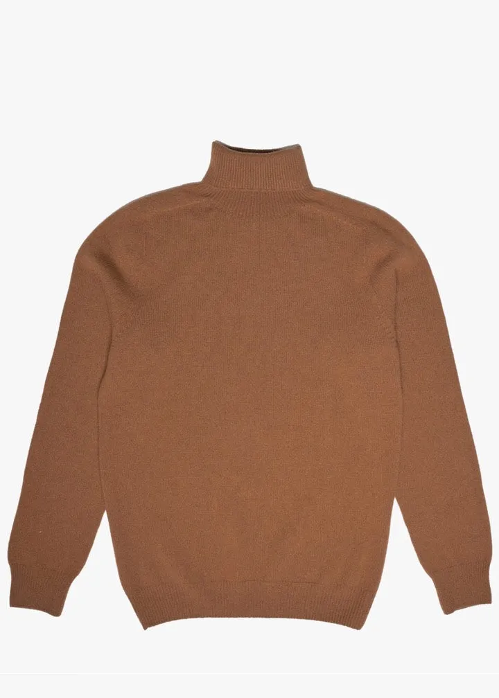 Howlin' Cashmere Pleasure Turtleneck Sweater Caramel