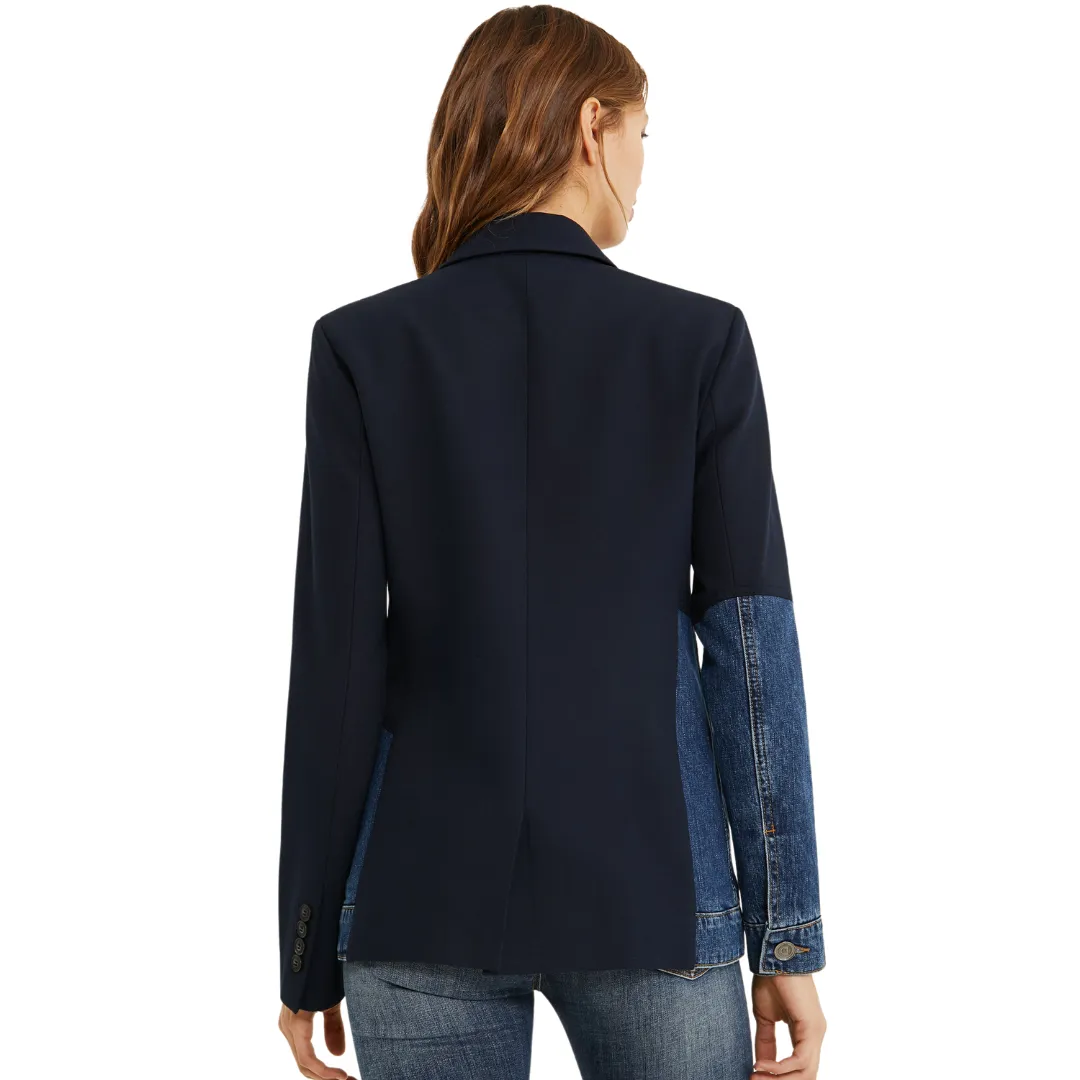 Hybrid Denim Blazer Jacket - Marine