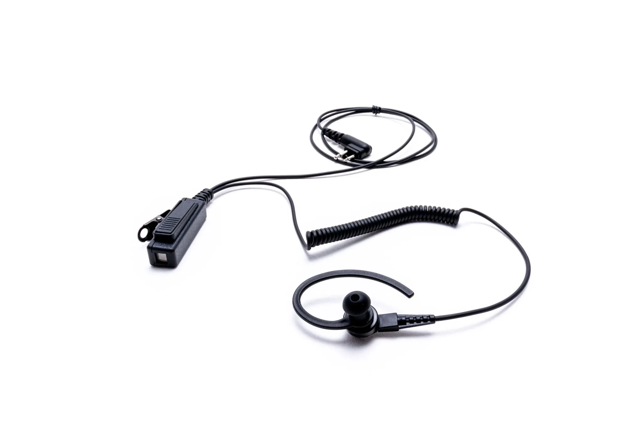 Impact Platinum Series 1-Wire Surveillance Kit for Two-Way Radio with Ear Hook w/ In-Ear Bud VY3-P1W-EH4