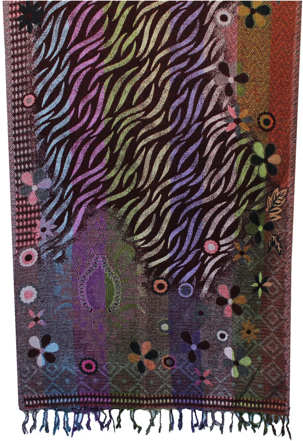 India Scarves Shawls Wool Wrap Paisley Gift (78 x 28 inches)