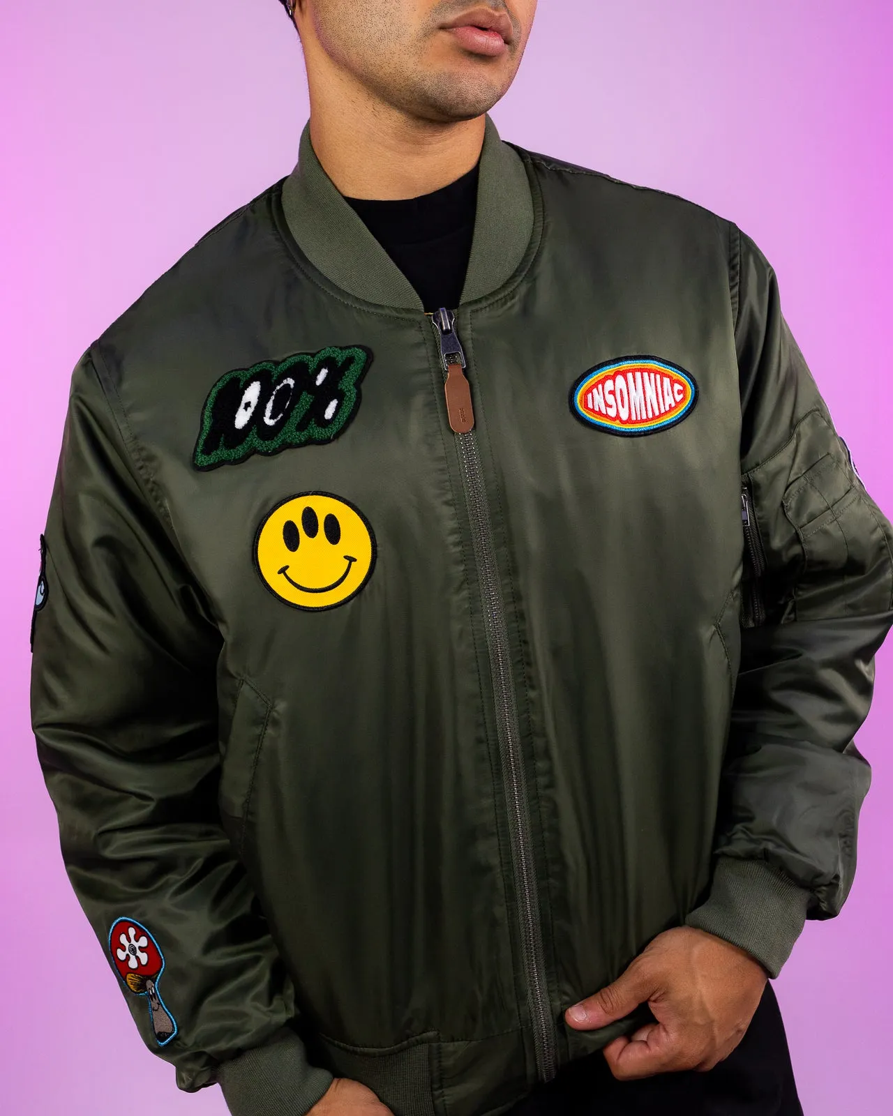 Insomniac Maverick Patch Bomber Jacket