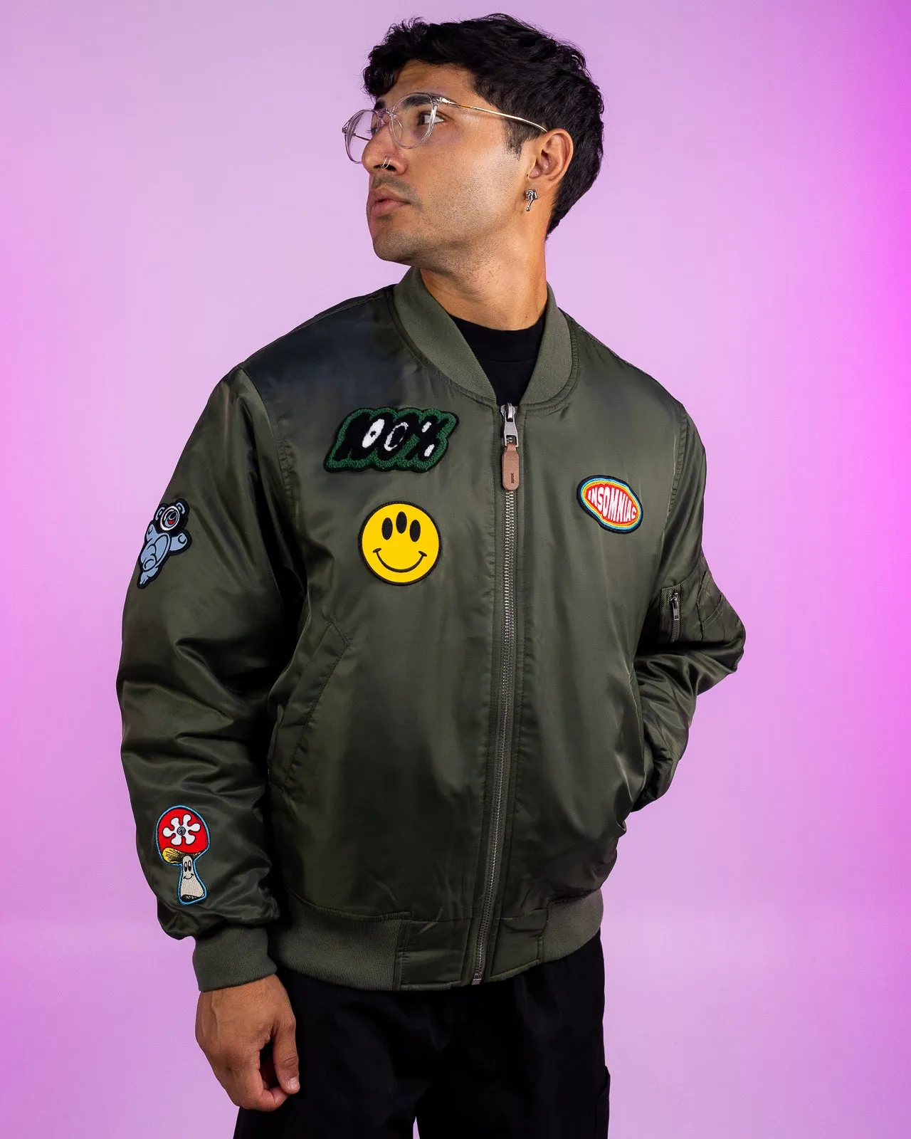 Insomniac Maverick Patch Bomber Jacket