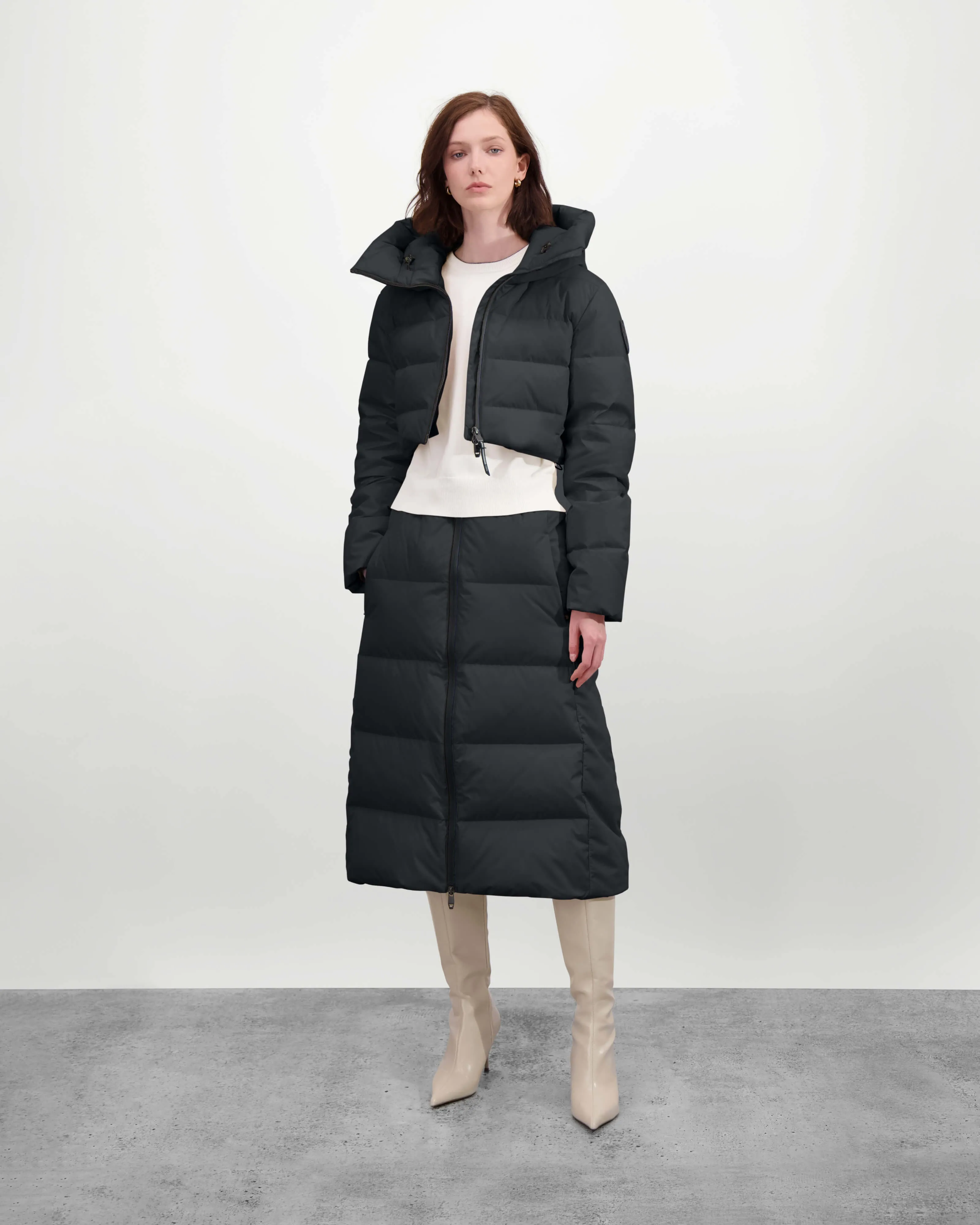 Ira Women's Two-Piece Long Puffer Jacket