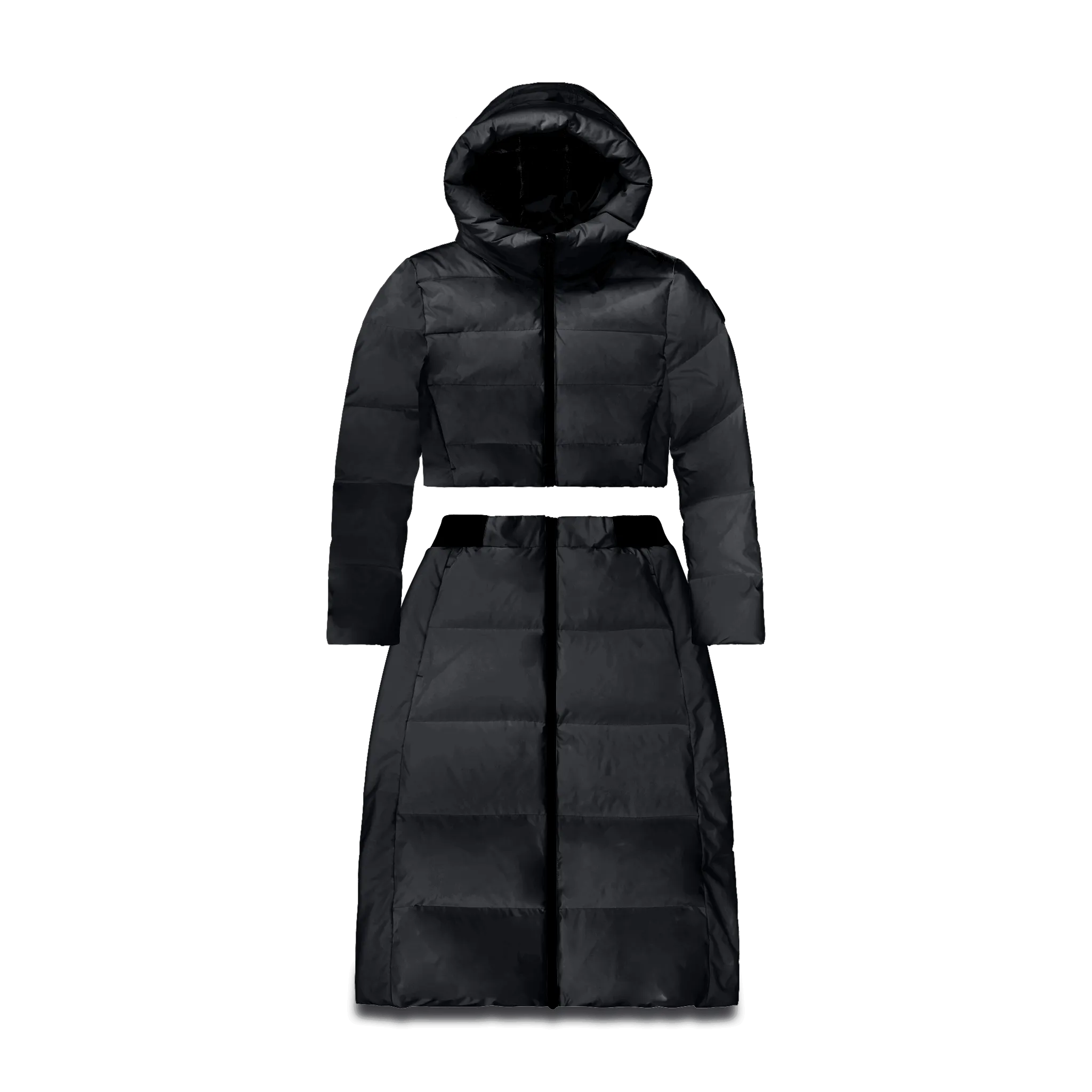 Ira Women's Two-Piece Long Puffer Jacket